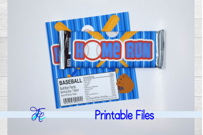 Baseball Candy Bar Wrapper