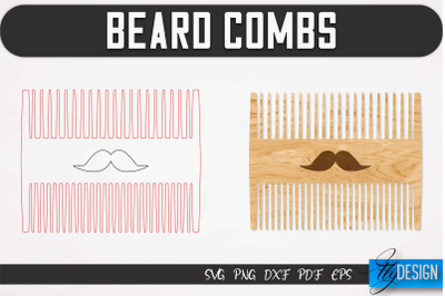 Beard Combs SVG | Beard Laser Cut SVG | CNC files