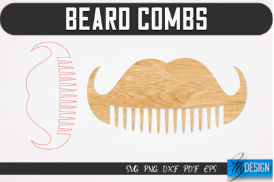 Beard Combs SVG | Beard Laser Cut SVG | CNC files