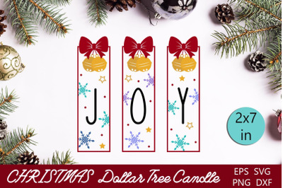 Dollar tree christmas candle svg, Joy vertical sign svg