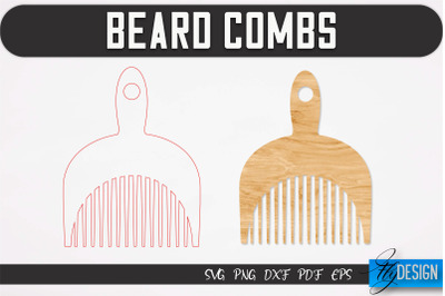 Beard Combs SVG | Beard Laser Cut SVG | CNC files