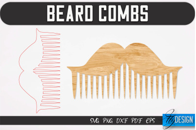 Beard Combs SVG | Beard Laser Cut SVG | CNC files