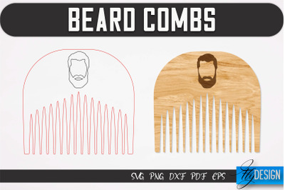 Beard Combs SVG | Beard Laser Cut SVG | CNC files