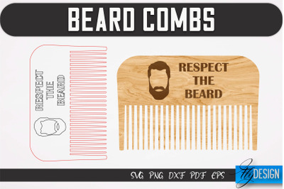 Beard Combs SVG | Beard Laser Cut SVG | CNC files