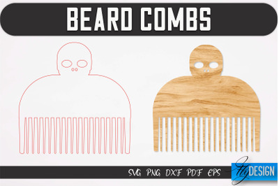 Beard Combs SVG | Beard Laser Cut SVG | CNC files