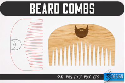 Beard Combs SVG | Beard Laser Cut SVG | CNC files