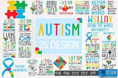 Autism SVG | Autism Quotes SVG | Autism Awareness  v.1