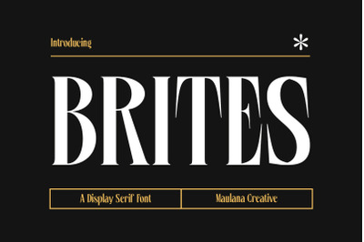 Brites Display Serif Font