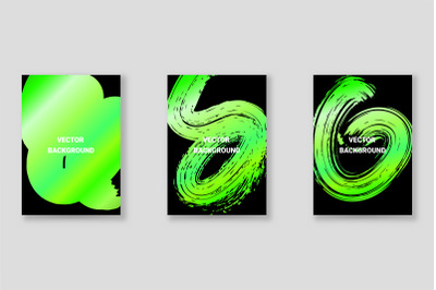 Bright abstract grunge splatter brochure or cover vector