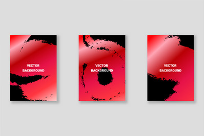 Bright abstract grunge splatter brochure or cover vector