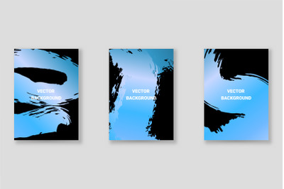 Bright abstract grunge splatter brochure or cover vector