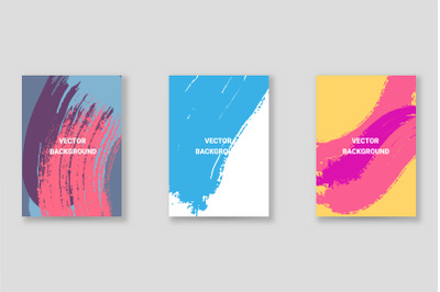 Bright abstract grunge splatter brochure or cover vector