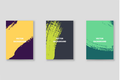 Bright abstract grunge splatter brochure or cover vector