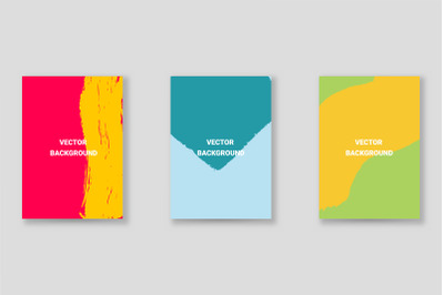 Bright abstract grunge splatter brochure or cover vector