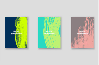 Bright abstract grunge splatter brochure or cover vector