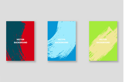 Bright abstract grunge splatter brochure or cover vector