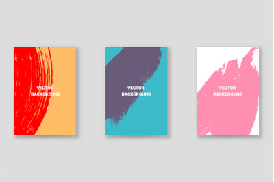 Bright abstract grunge splatter brochure or cover vector