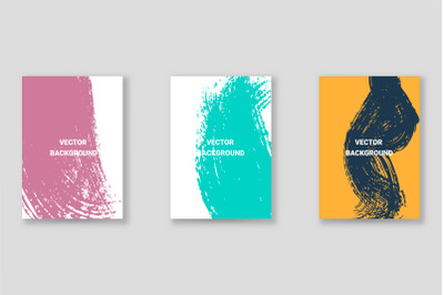 Bright abstract grunge splatter brochure or cover vector