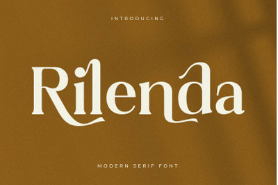 Rilenda Typeface