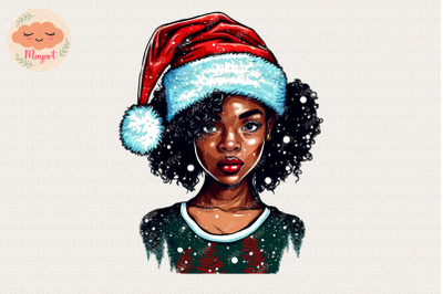 Beautiful Black Girl Christmas 1