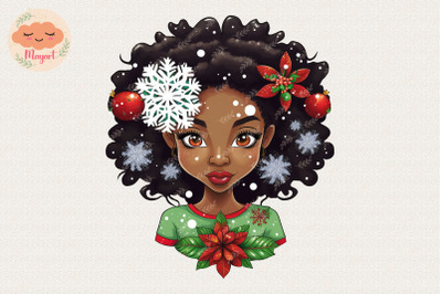 Beautiful Black Girl Christmas 7