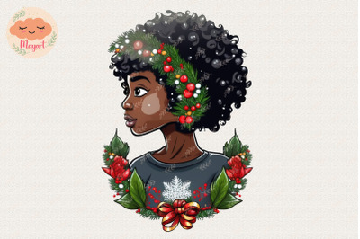 Beautiful Black Girl Christmas 13