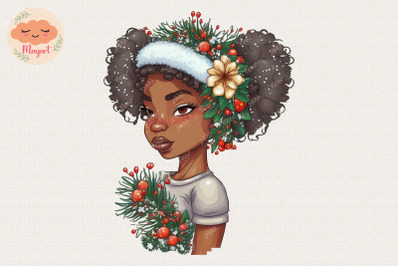 Beautiful Black Girl Christmas 15