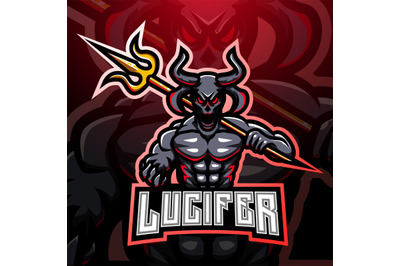 Lucifer esport mascot logo design