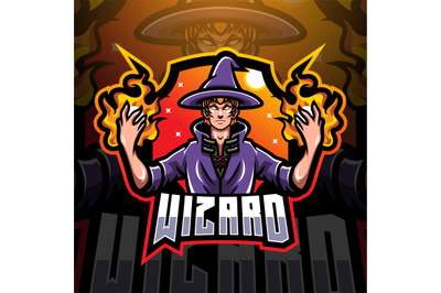 Wizard esport mascot logo design