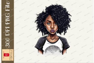 Sparkling Black Girl Design BLM 3