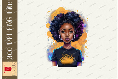 Sparkling Black Girl Design BLM 6