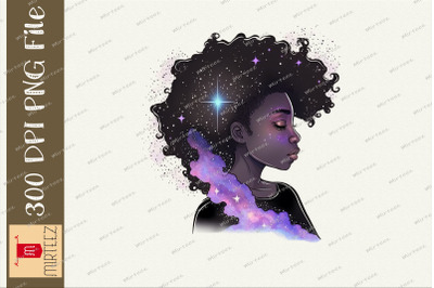 Sparkling Black Girl Design BLM 17