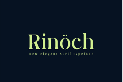 Rinoch | Serif Typeface