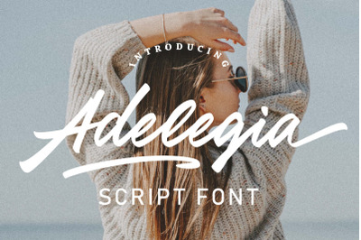 Adelegia Script Font