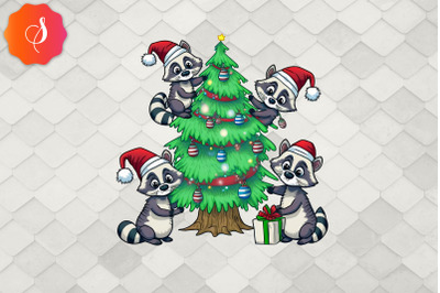 Merry Christmas Raccoon Squad