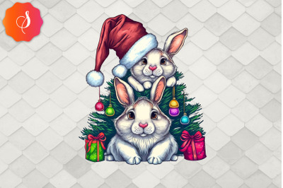 Merry Christmas Bunny Rabbit Squad