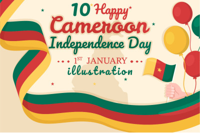 10 Happy Cameroon Independence Day Illustration