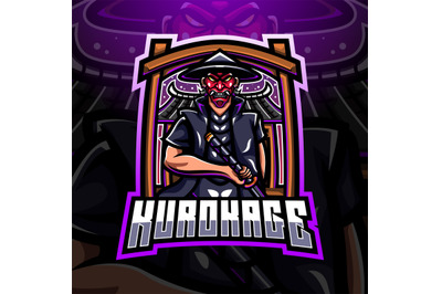 Kurokage esport mascot logo design