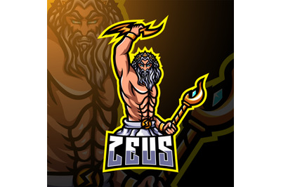 Zeus esport mascot logo design