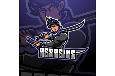 Assassin esport mascot logo design