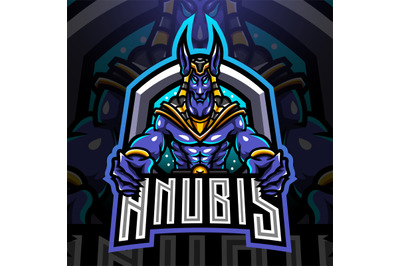 Anubis esport mascot logo design