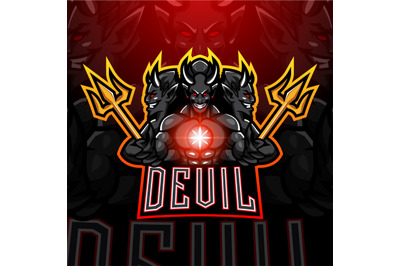 Devil esport mascot logo design