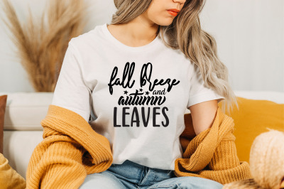 fall breeze and autumn leaves svg