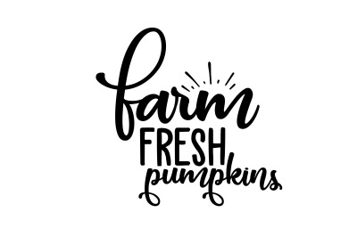 farm fresh pumpkins svg