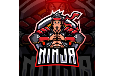 Ninja esport mascot logo design