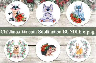 Christmas animal clipart Winter composition PNG