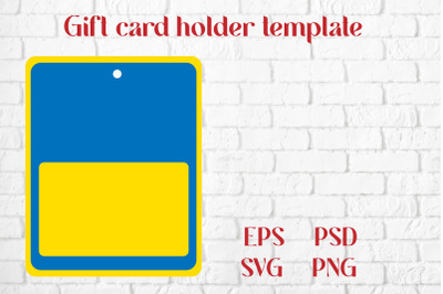 Gift card holder template | Gift card holder
