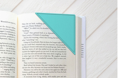 ITH No-Fray Fabric Corner Bookmark | Applique Embroidery