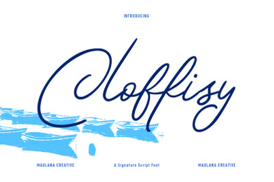 Cloffisy Signature Script Font