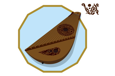 Gusli is an old Russian instrument belonging to the category of string